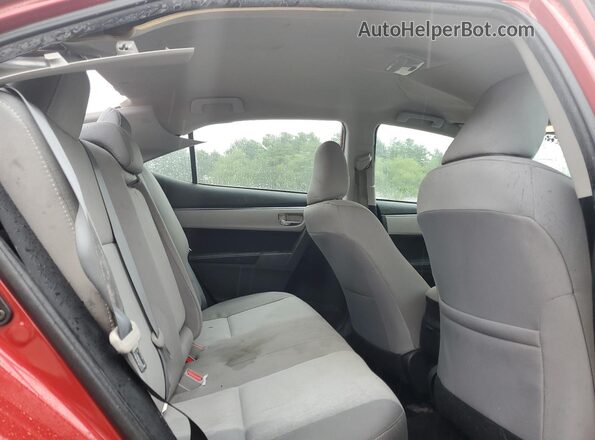 2T1BURHE0GC570999 2016 TOYOTA COROLLA Red უკანა სავარძლების ხედი