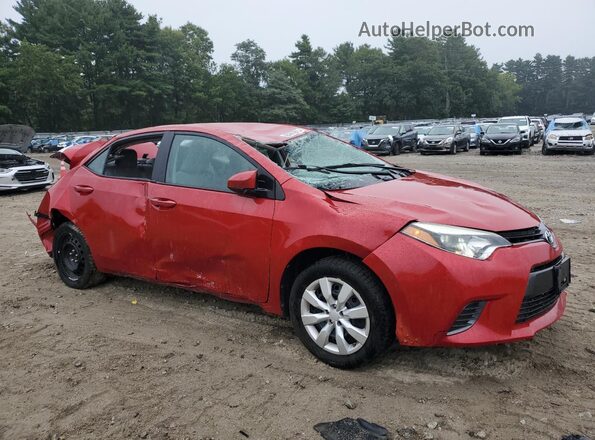 2T1BURHE0GC570999 2016 TOYOTA COROLLA Red წინა მარჯვენა