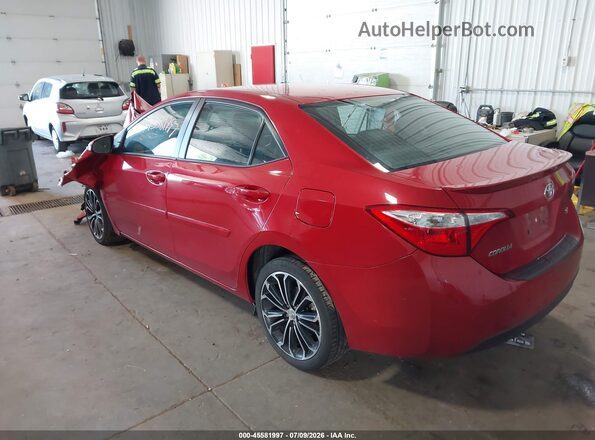 2T1BURHE0GC572591 2016 TOYOTA COROLLA Red Հետևի ձախ