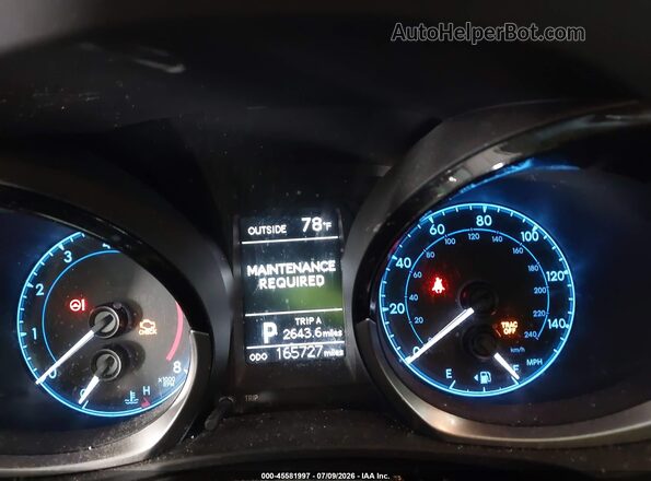 2T1BURHE0GC572591 2016 TOYOTA COROLLA Red Հետևի նստատեղերի տեսք