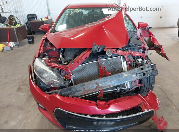 2T1BURHE0GC572591 2016 TOYOTA COROLLA Red Սարքավորումների վահանակի տեսք
