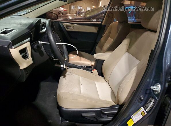 2T1BURHE0GC578553 2016 TOYOTA COROLLA Blue Вид салону спереду