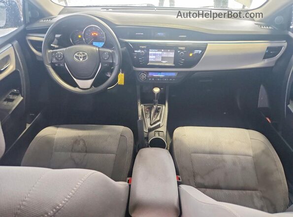 2T1BURHE0GC625483 2016 TOYOTA COROLLA Silver Առջևի վահանակի տեսք