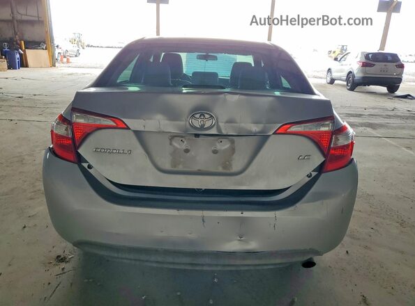 2T1BURHE0GC636144 2016 TOYOTA COROLLA Silver Rear view