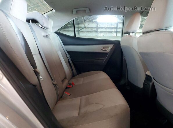 2T1BURHE0GC636144 2016 TOYOTA COROLLA Silver Rear seats view
