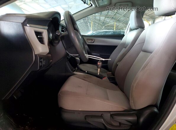 2T1BURHE0GC636144 2016 TOYOTA COROLLA Silver Front interior view