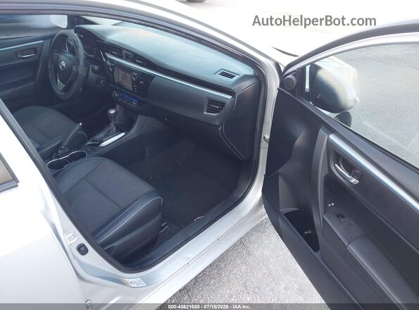 2T1BURHE0GC663019 2016 TOYOTA COROLLA Silver Widok wnętrza z przodu
