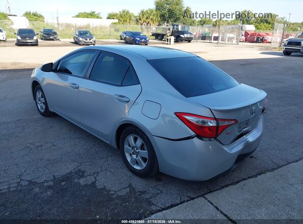 2T1BURHE0GC663019 2016 TOYOTA COROLLA Silver Tył lewy