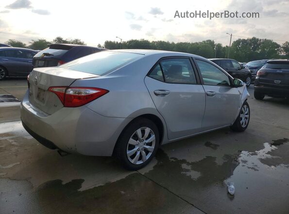2T1BURHE0GC678765 2016 TOYOTA COROLLA Silver Rear right