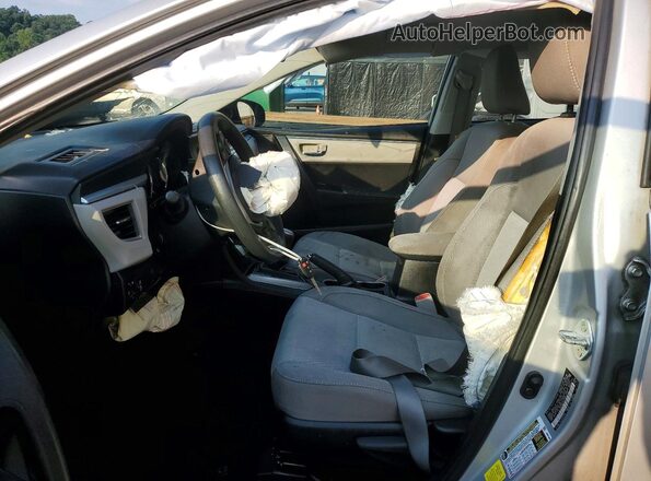 2T1BURHE0GC678765 2016 TOYOTA COROLLA Silver Front interior view