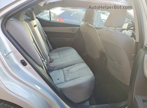 2T1BURHE0GC678765 2016 TOYOTA COROLLA Silver Rear seats view