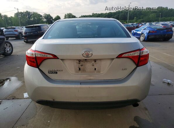 2T1BURHE0GC678765 2016 TOYOTA COROLLA Silver Rear view