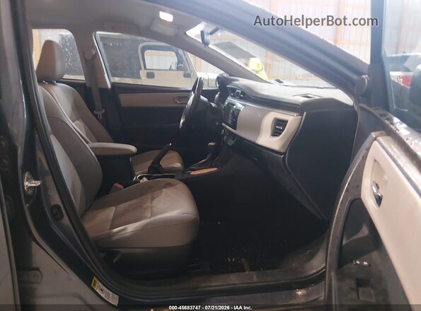 2T1BURHE0GC684257 2016 TOYOTA COROLLA Gray წინა სალონის ხედი