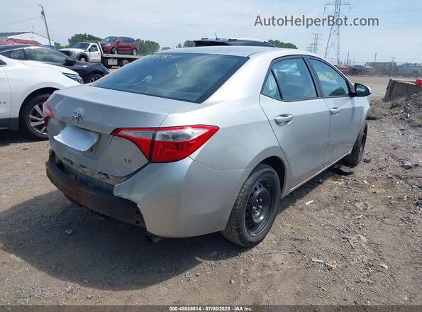 2T1BURHE0GC699650 2016 TOYOTA COROLLA Silver Задня права чверть