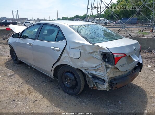 2T1BURHE0GC699650 2016 TOYOTA COROLLA Silver Задня ліва чверть