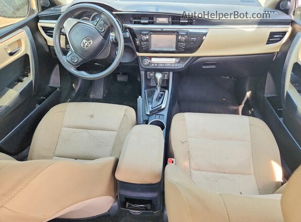 2T1BURHE0GC708900 2016 TOYOTA COROLLA Black Вид панелі приладів