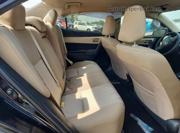 2T1BURHE0GC708900 2016 TOYOTA COROLLA Black Вид задніх сидінь