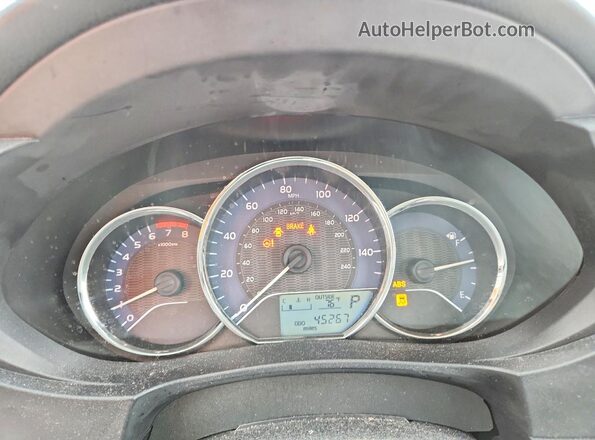 2T1BURHE0GC732596 2016 TOYOTA COROLLA Blue Instrument cluster view