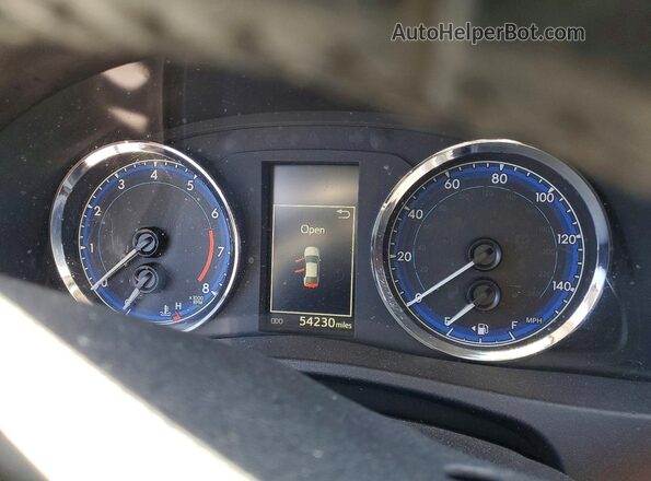 2T1BURHE0HC760383 2017 TOYOTA COROLLA Gray Вид щитка приладів