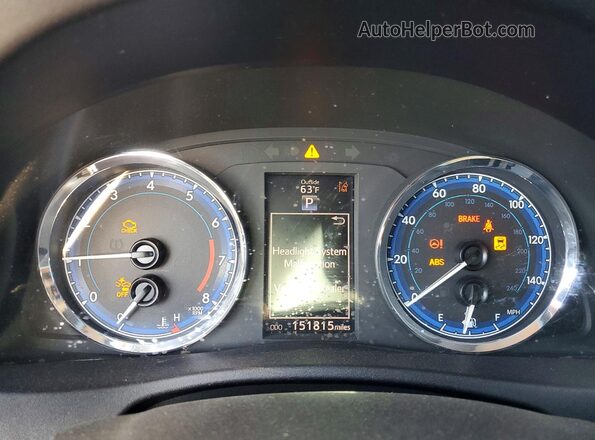 2T1BURHE0HC773974 2017 TOYOTA COROLLA Blue Вид щитка приладів