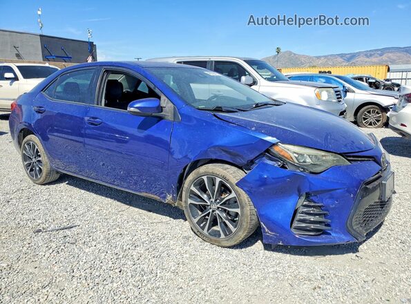 2T1BURHE0HC773974 2017 TOYOTA COROLLA Blue Передня права чверть