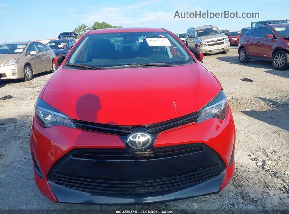 2T1BURHE0HC832599 2017 TOYOTA COROLLA Red Instrument cluster view