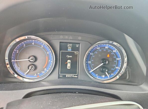 2T1BURHE0HC856921 2017 TOYOTA COROLLA Серый Вид щитка приборов