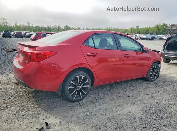 2T1BURHE0HC857812 2017 TOYOTA COROLLA Red Задня права чверть
