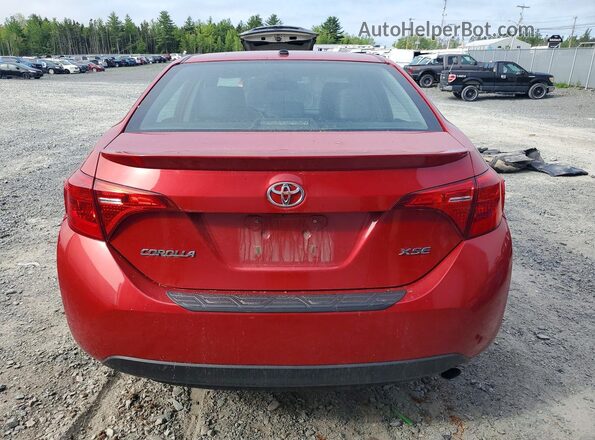 2T1BURHE0HC857812 2017 TOYOTA COROLLA Red Вид ззаду