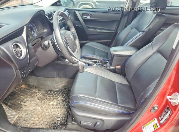2T1BURHE0HC857812 2017 TOYOTA COROLLA Red Вид салону спереду