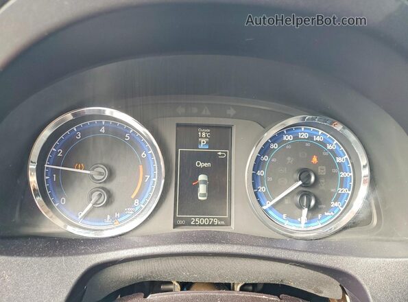 2T1BURHE0HC857812 2017 TOYOTA COROLLA Red Вид щитка приладів
