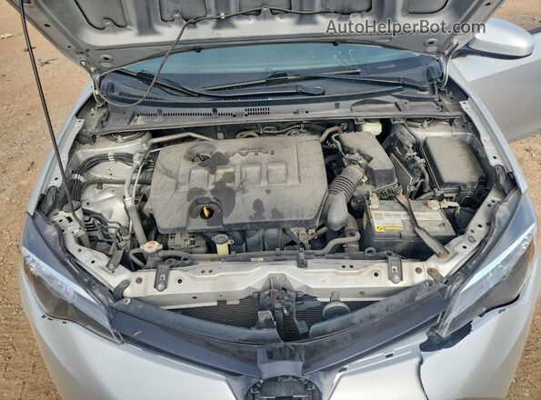 2T1BURHE0HC885531 2017 TOYOTA COROLLA Silver Rear interior view