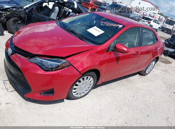 2T1BURHE0HC911030 2017 TOYOTA COROLLA Red Tył prawy