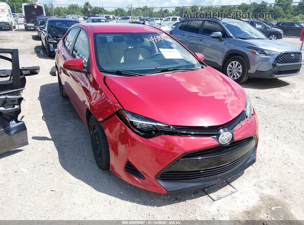 2T1BURHE0HC911030 2017 TOYOTA COROLLA Red Widok z przodu
