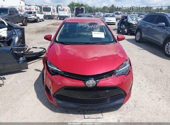 2T1BURHE0HC911030 2017 TOYOTA COROLLA Red Widok zestawu wskaźników