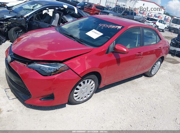 2T1BURHE0HC911030 2017 TOYOTA COROLLA Red Przód lewy