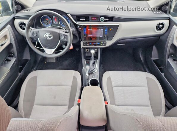 2T1BURHE0HC921427 2017 TOYOTA COROLLA Silver Առջևի վահանակի տեսք