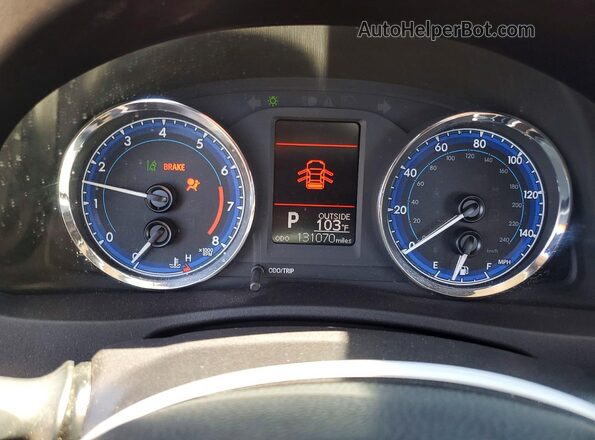 2T1BURHE0HC934341 2017 TOYOTA COROLLA Красный Вид щитка приборов