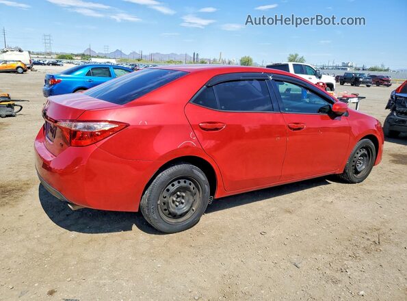 2T1BURHE0HC934341 2017 TOYOTA COROLLA Красный Задняя правая четверть