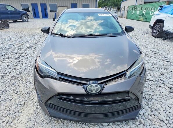 2T1BURHE0JC027367 2018 TOYOTA COROLLA Серый Вид спереди