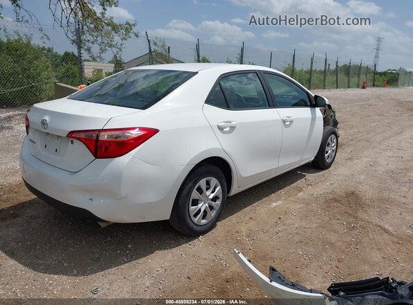 2T1BURHE0JC030365 2018 TOYOTA COROLLA Белый Задняя правая четверть