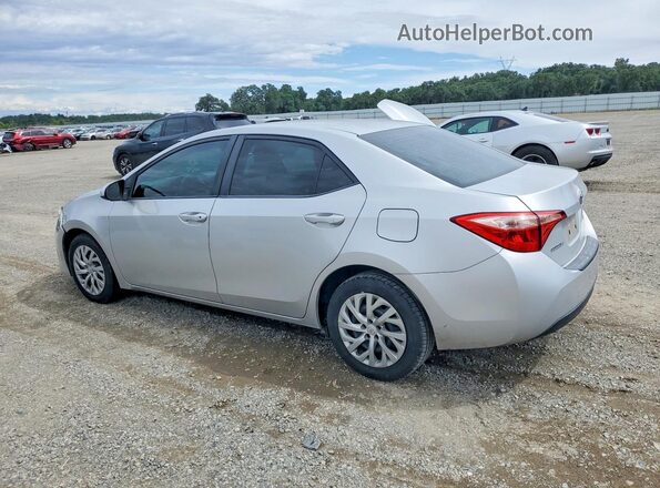 2T1BURHE0JC076200 2018 TOYOTA COROLLA Silver Rear left