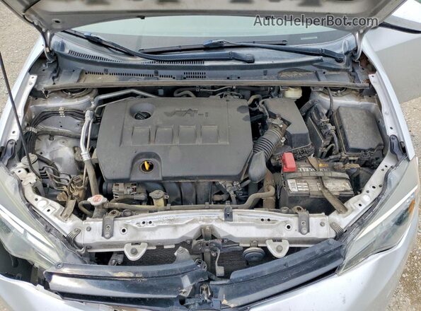 2T1BURHE0JC076200 2018 TOYOTA COROLLA Silver Rear interior view