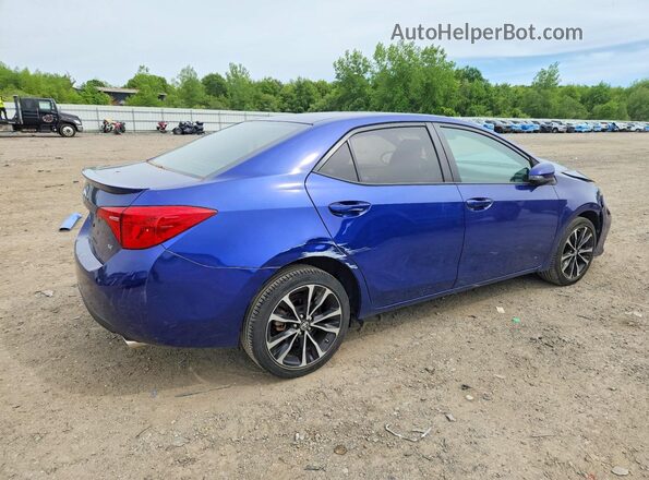 2T1BURHE0JC080019 2018 TOYOTA COROLLA Blue Հետևի աջ