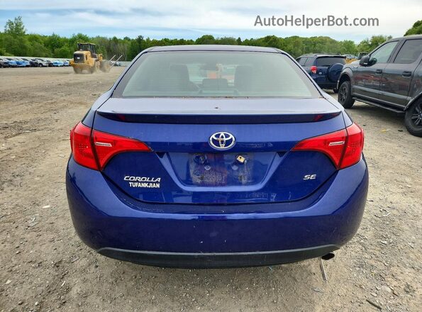 2T1BURHE0JC080019 2018 TOYOTA COROLLA Blue Հետևի տեսք