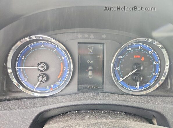 2T1BURHE0JC080019 2018 TOYOTA COROLLA Blue Սարքավորումների վահանակի տեսք