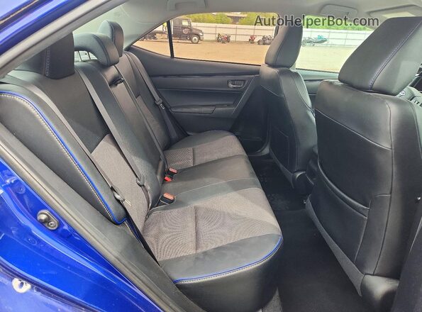 2T1BURHE0JC080019 2018 TOYOTA COROLLA Blue Հետևի նստատեղերի տեսք