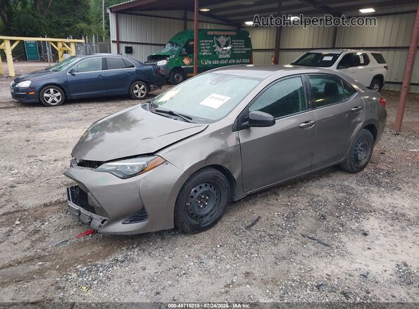 2T1BURHE0JC119305 2018 TOYOTA COROLLA Gray წინა მარცხენა ხედი სამი მეოთხედიდან