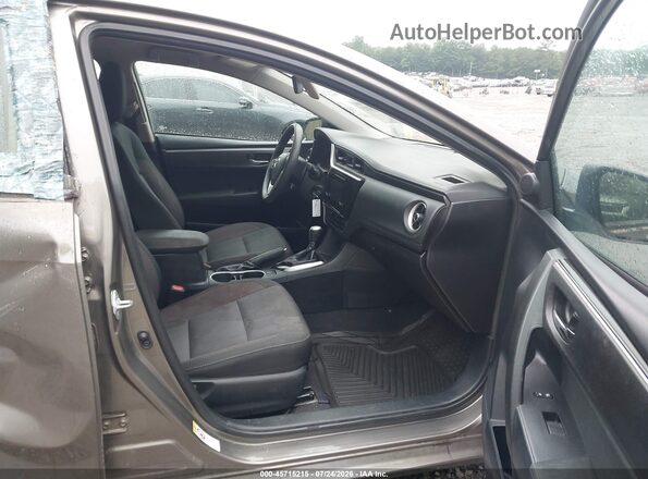 2T1BURHE0JC119305 2018 TOYOTA COROLLA Gray წინა სალონის ხედი