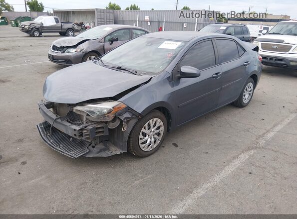 2T1BURHE0KC152175 2019 TOYOTA COROLLA Gray წინა მარცხენა ხედი სამი მეოთხედიდან